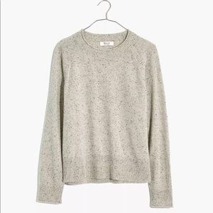 Donegal Cashmere Roll Trim Pullover Sweater
